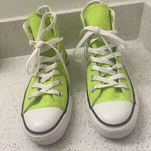 Converse Women's Lime Green High-Top Sneakers